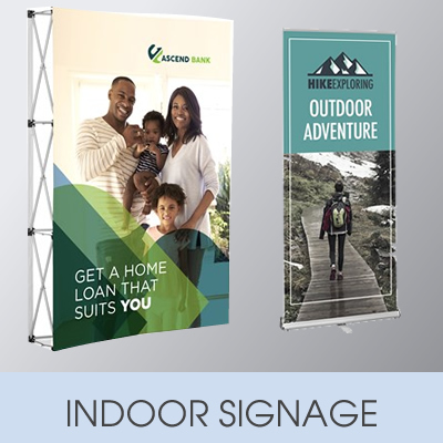 Indoor Signage Banner Walls Pull-ups